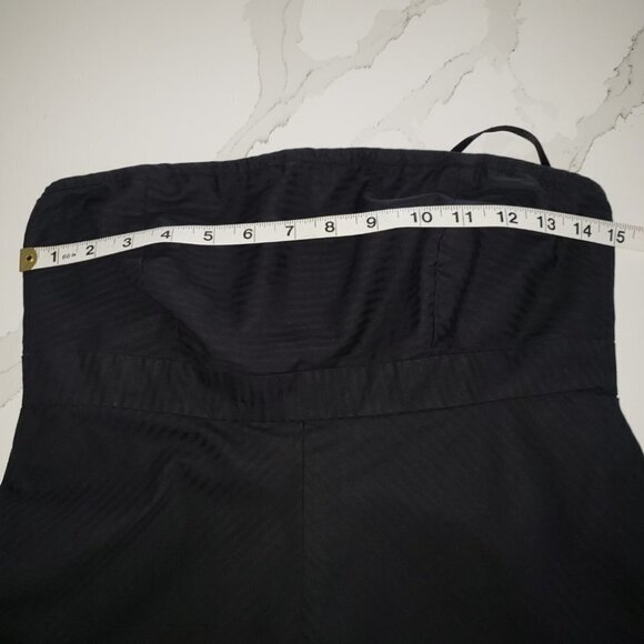 GAP Black strapless dress Women's Ladies empire cut wide bottom Size  6 - Picture 7 of 9